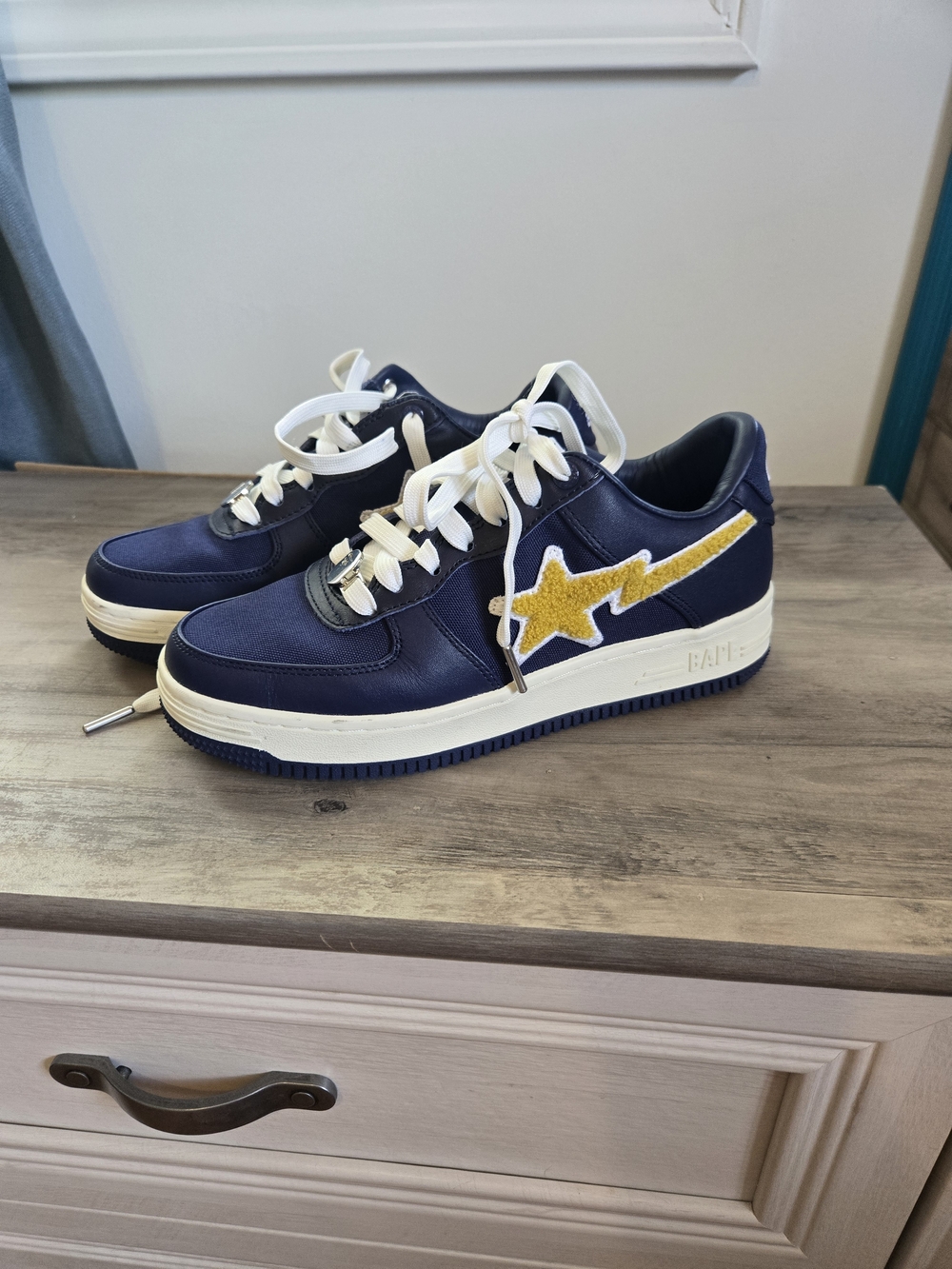 Bape Blue & Yellow Bapesta Low Sneaker